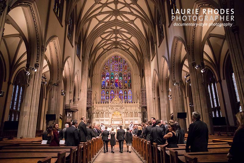 Michael & Scott are married at Trinity Church in NYC - photographed by New York wedding photographer Laurie Rhodes - gay wedding photography #2