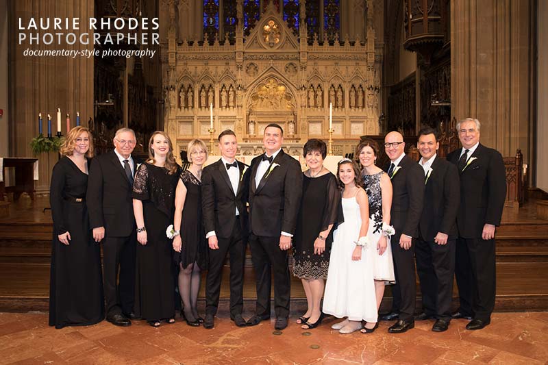 Michael & Scott are married at Trinity Church in NYC - photographed by New York wedding photographer Laurie Rhodes - gay wedding photography #5