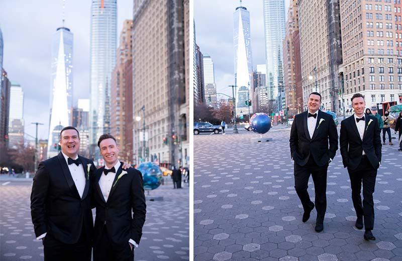 Michael & Scott are married at Trinity Church in NYC - photographed by New York wedding photographer Laurie Rhodes - gay wedding photography #7