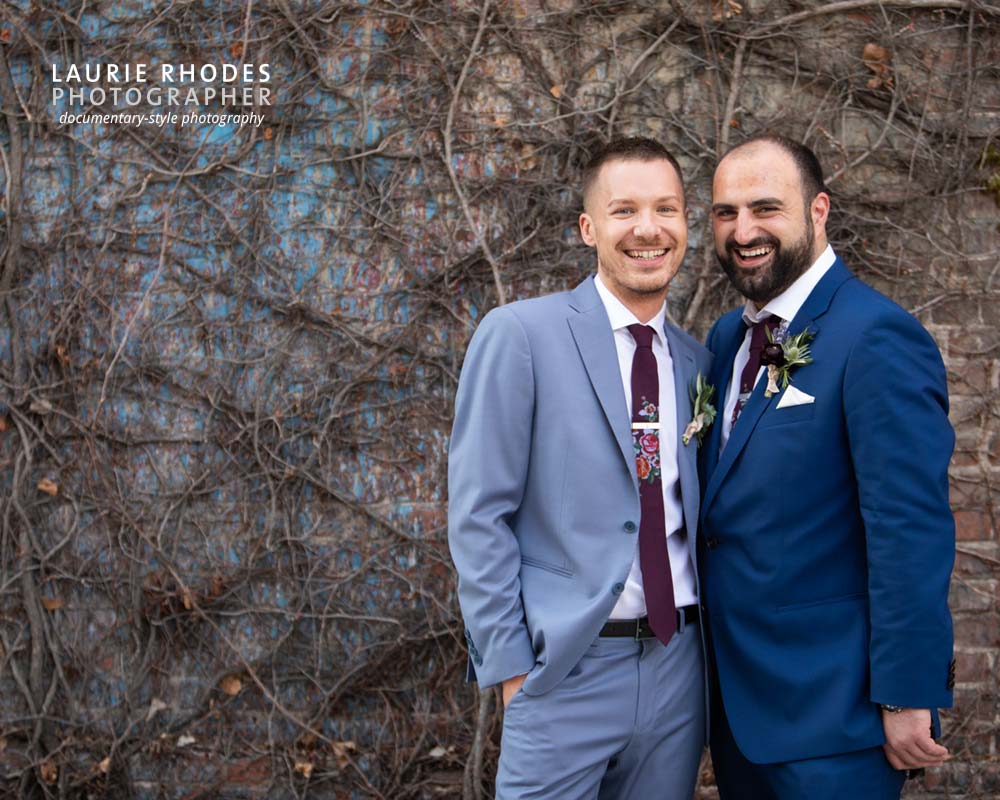 Ramzi and Andrew Get Married at The Foundry in New York City - Wedding Photography by Laurie Rhodes - 2